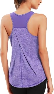 Women's Gym Top Sleeveless Mesh Yoga Running Athletic Shirts