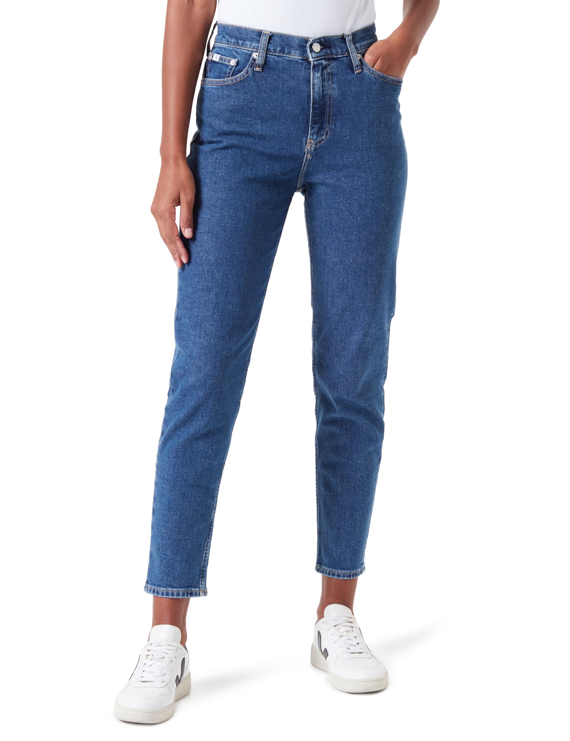 Calvin Klein Jeans - Mom Jean J20j221589, Conici Donna