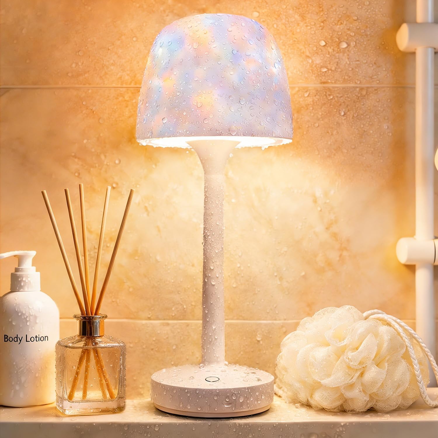 Waterproof Shower Lamp Rechargeable LED Ocean Projector Outdoor Table Lamps | 16