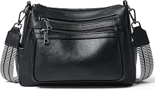 Bluome 7L Crossbody Purses for Women, Medium Crossbody Bags Vegan Leather Shoulder Handbags with Adjustable Strap