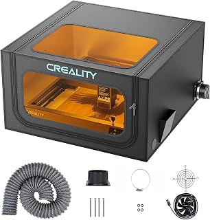 Creality Laser Engraver Enclosure 2.0, Universal Laser Engraver Protective Cover Tent, Fits for Most Laser Engraver Machine, Eye Protection, Insulates Against Noise, Fumes and Odors, 720x720x400mm