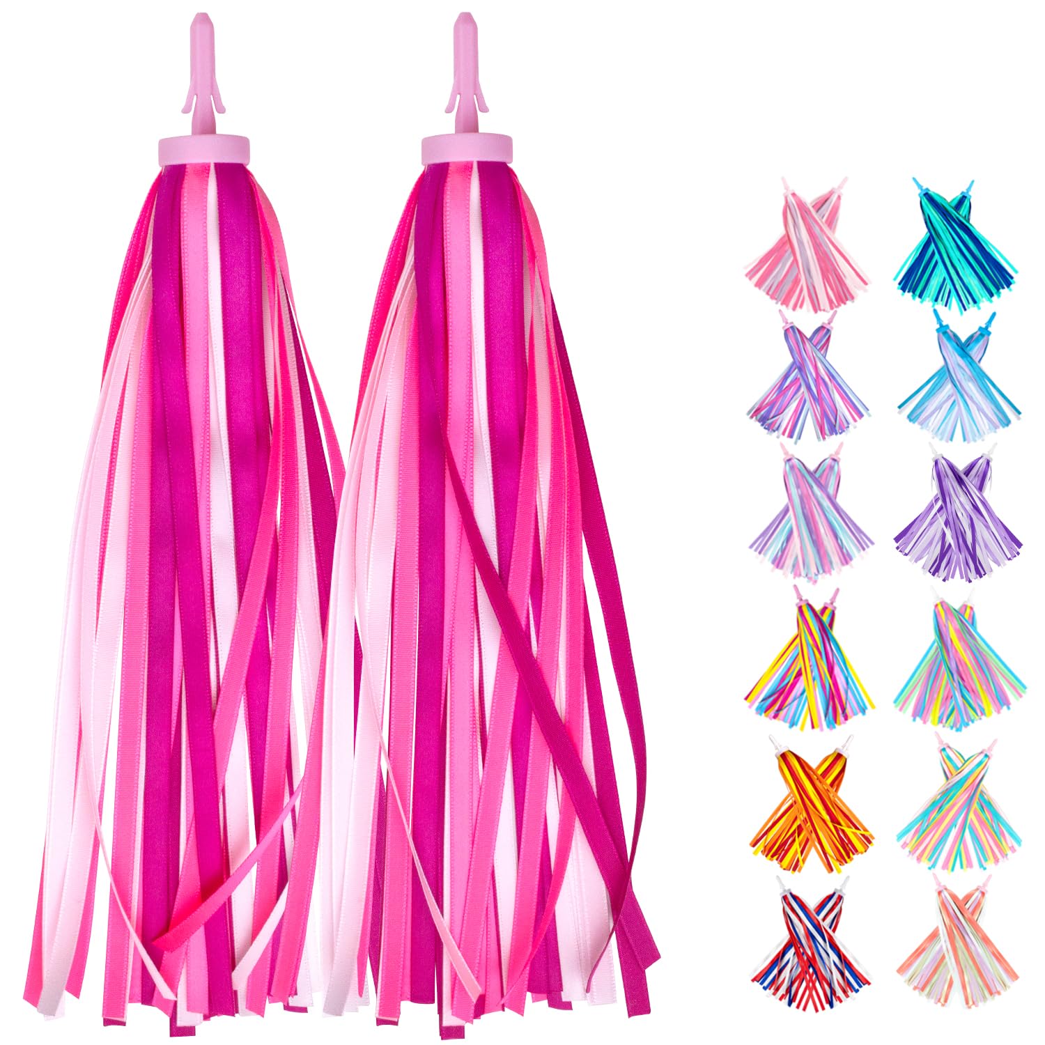 Mlurcu Bike Streamers Bike Tassels for Kids 1 Pair, Kids Bike Accessories Scoote