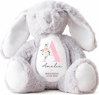 Personalised Bridesmaid Teddy Bear | Custom Bridesmaid Thank You, Custom Bridesmaid Gift | Ceramic Keepsake | Bridesmaid Favour