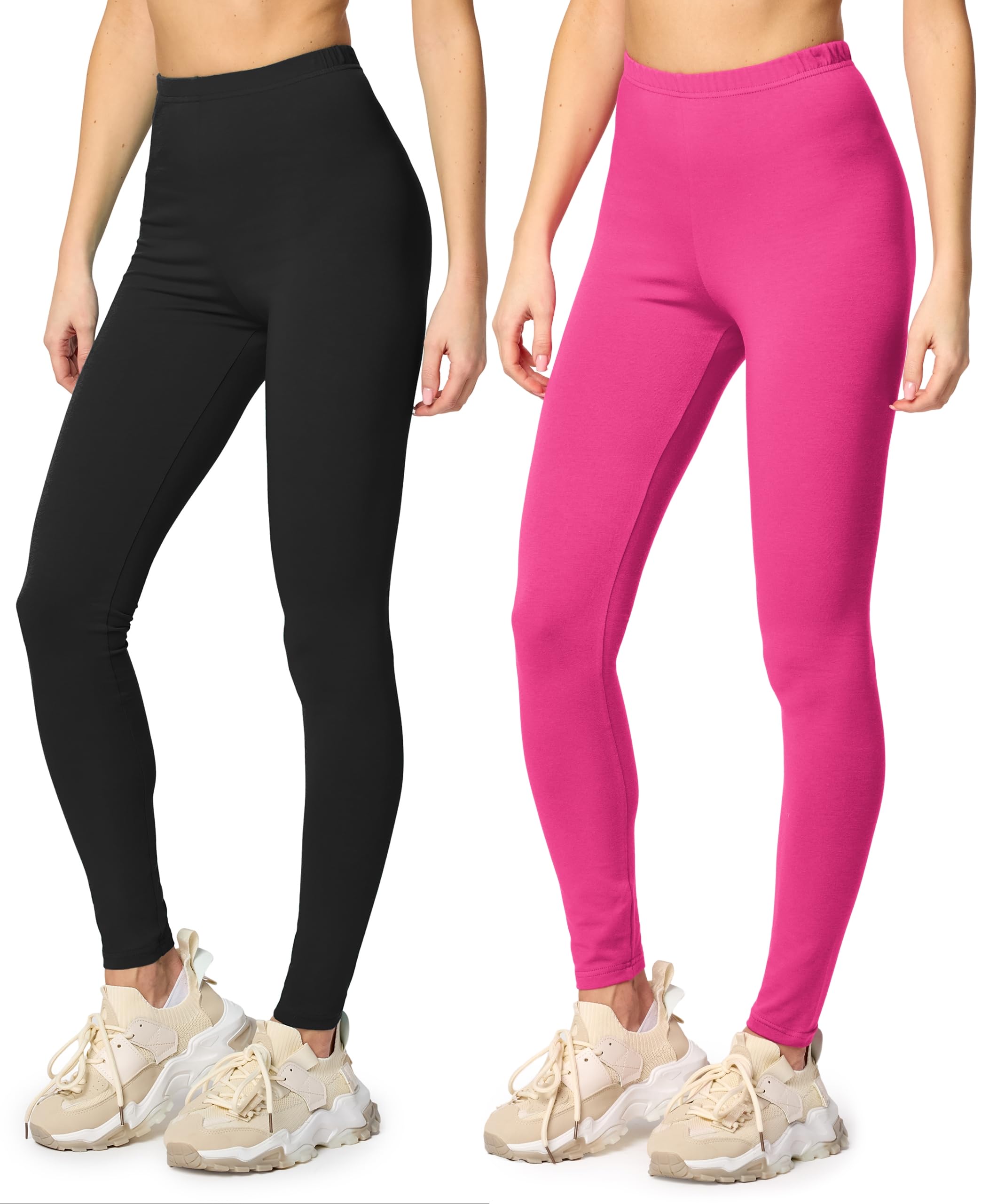 Merry Style Women's Long Cotton Leggings, MS10-198