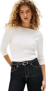 Tommy Hilfiger New Cody Women's Slim Boat Neck Long-Sleeved Shirt