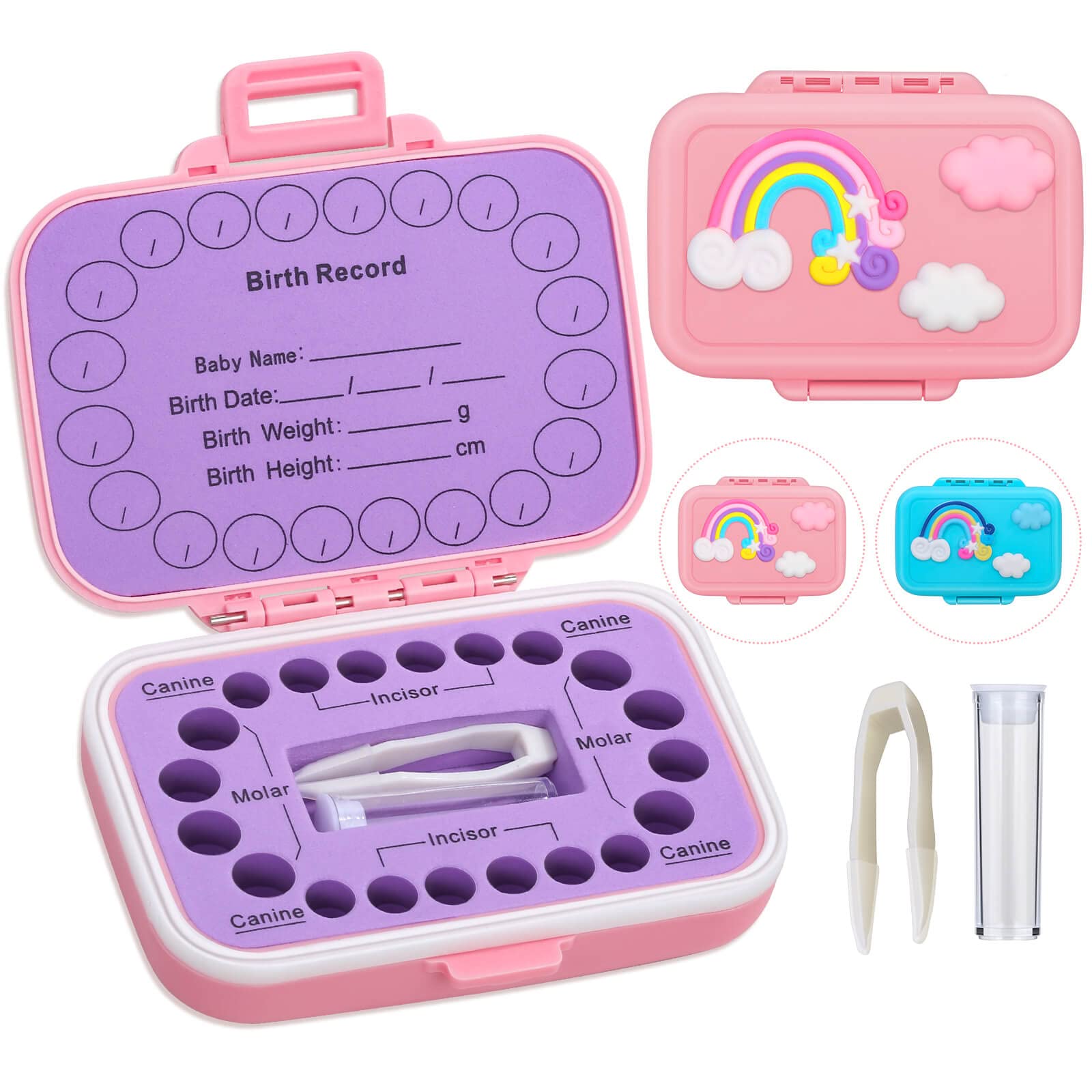 Tooth Holders for Kids Keepsake, Baby Teeth Keepsake Box, Tooth Saver, Tooth Con