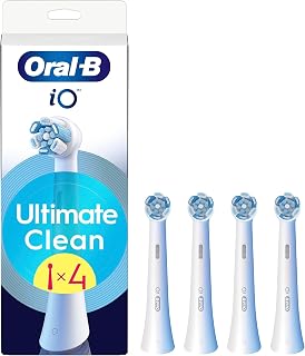 Oral-B iO Series Ultimate Clean Electric Toothbrush Brush Heads, 4 Count, White