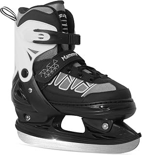 MammyGol Kids Ice Skates for Girls Boys Adjustable 4 Size Children Ice Skates with Hockey Style Blade Outdoor or Indoor Recreation