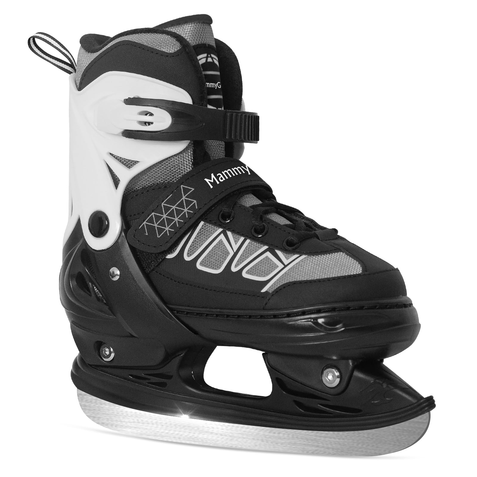 MammyGol Kids Ice Skates for Girls Boys Adjustable 4 Size Children Ice Skates wi