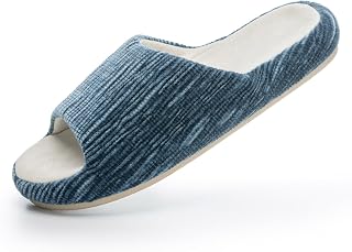 Chantomoo Womens Slippers Comfort Memory Foam House Open Toe Slippers for Indoor Bedroom Outdoor Gift