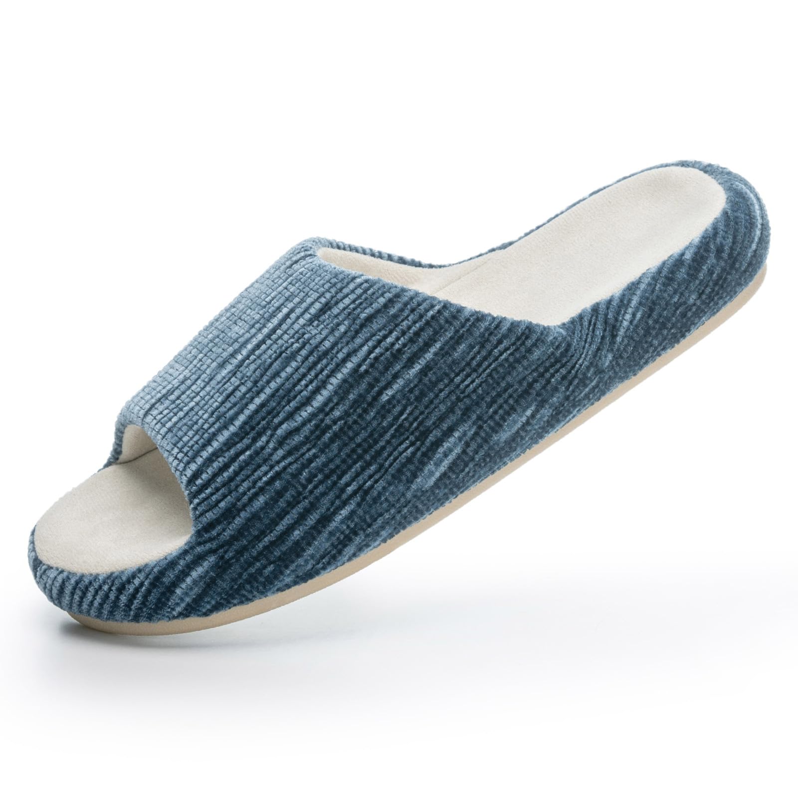 Chantomoo Womens Slippers Comfort Memory Foam House Open Toe Slippers for Indoor