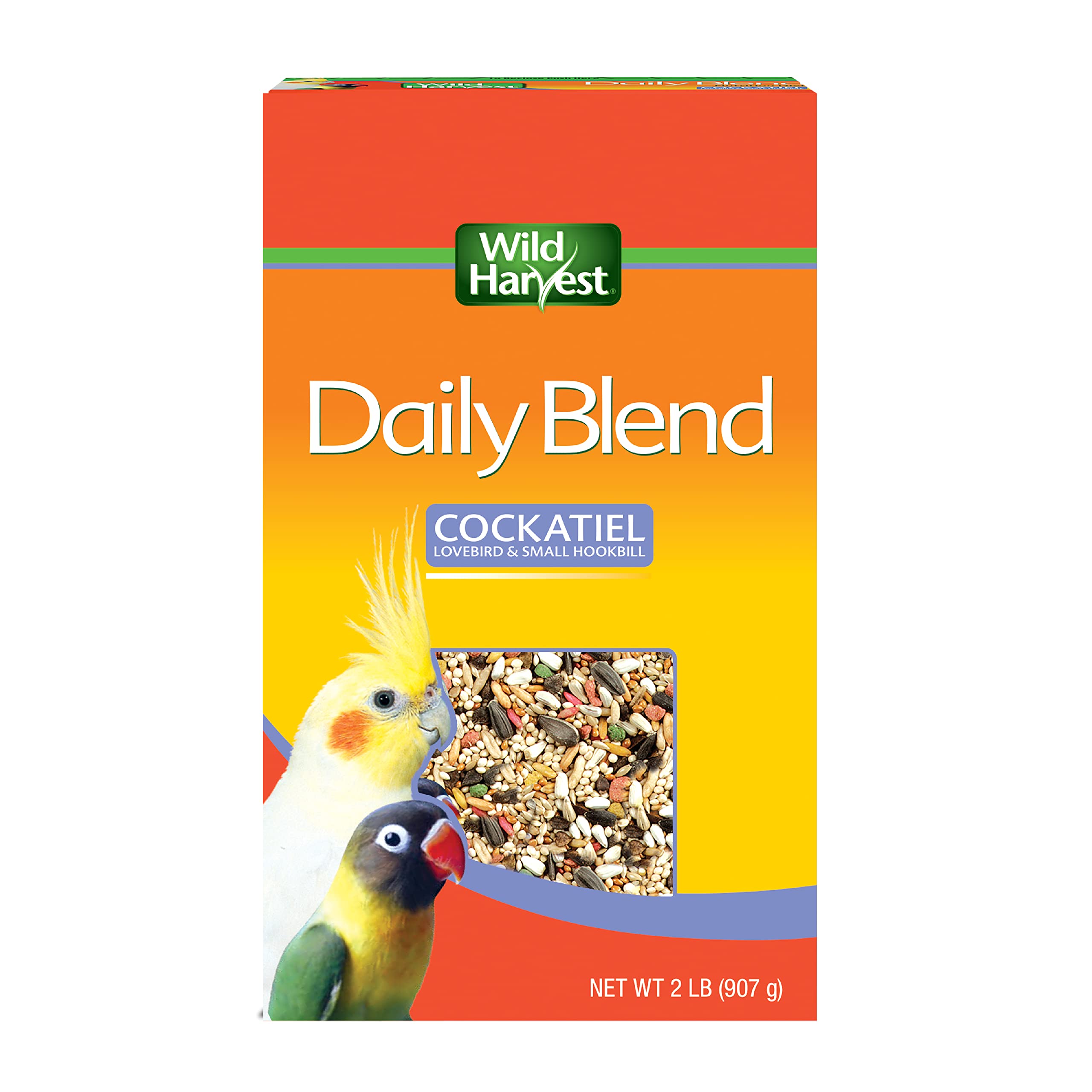 Wild Harvest Daily Blend Bird Food for Cockatiels, 2 lbs. | For Cockatiels, Love