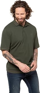 JP 1880 Men's Plus Size L-8XL Basic Collection Short Sleeve Pique Polo Shirt Comfort Fit 712617