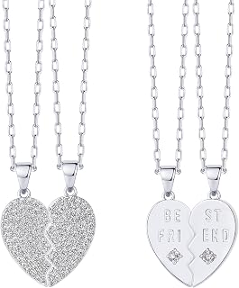 PAVOI 14K Gold Plated Heart Necklaces for Women, Cubic Zirconia Pendant