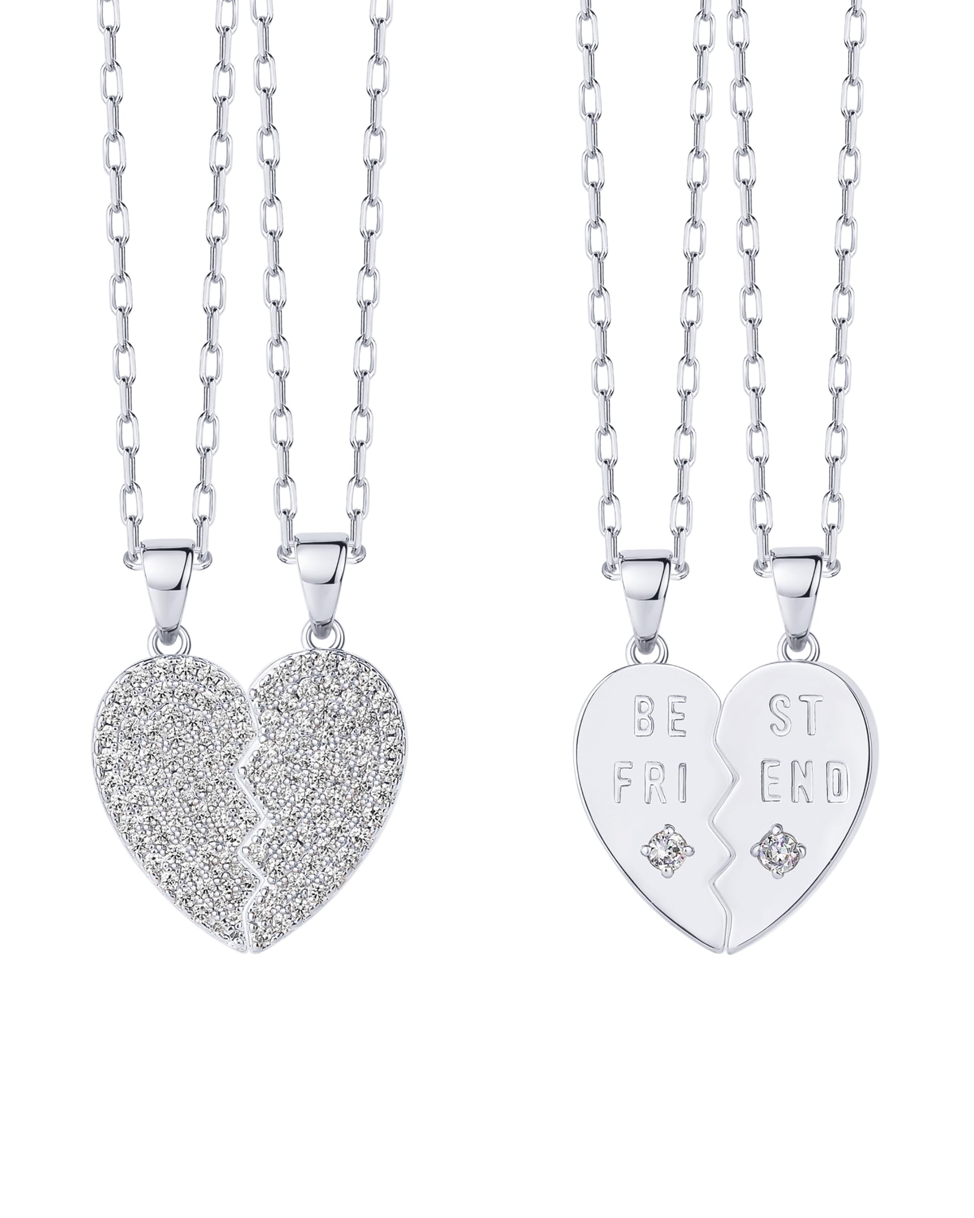 PAVOI 14K Gold Plated Heart Necklaces for Women, Cubic Zirconia Pendant