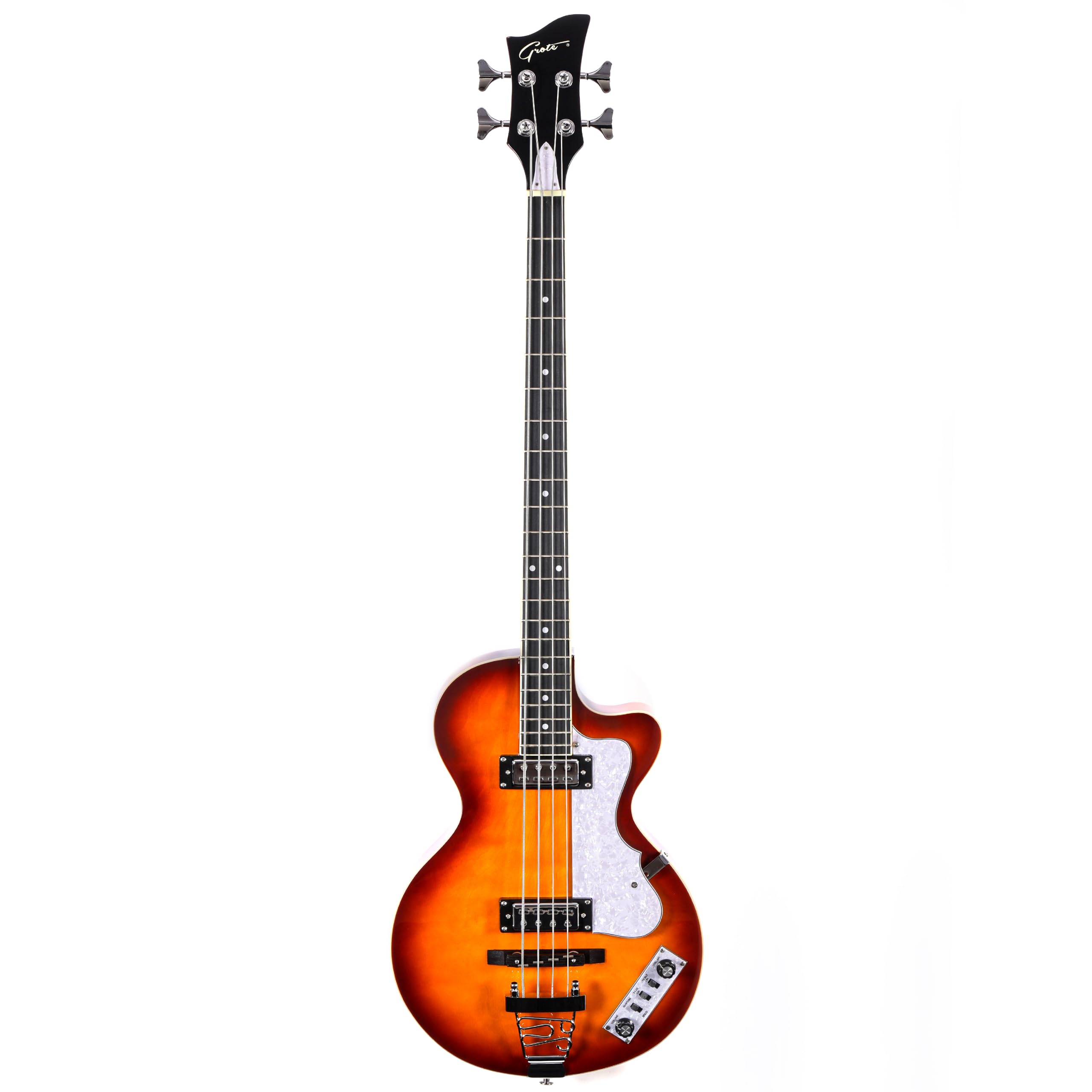 Grote Solid Body Electric Single-cutaway Bass Guitar Vintage Style Bass with Dua