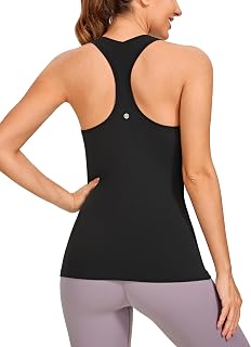 CRZ YOGA Butterluxe Women's Workout Tank Tops Racerback Sleeveless Camisole Athletic Gym Shirt
