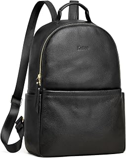 Kattee Backpack Purse for Women,Ladies Genuine Leather School bag Fashion Roomly Shoulder Bag for Travel Work College