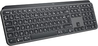 Logitech MX Keys S Wireless USB-C Rechargeable Keyboard - French Layout | Fluid, Precise and Quiet Typing, Programmable Keys, Smart Backlighting, Bluetooth, for Windows PC, Linux, ChromeOS & Mac