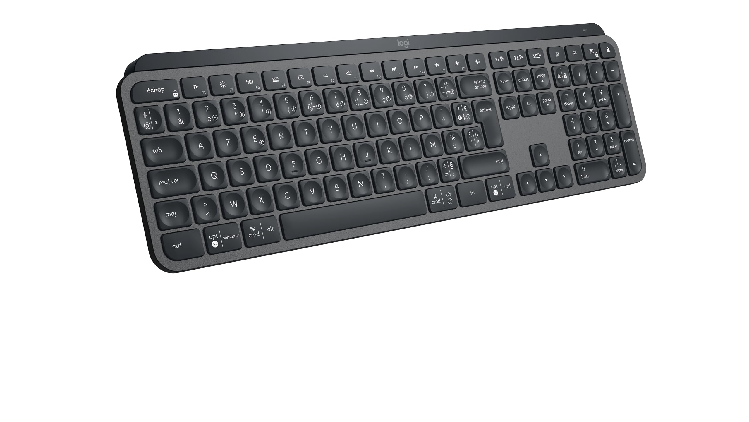 Logitech MX Keys S Wireless USB-C Rechargeable Keyboard - French Layout | Fluid,