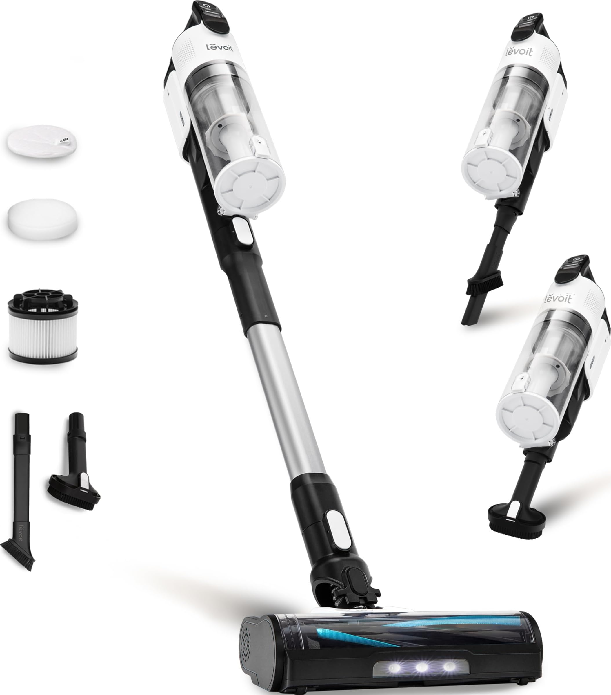 Levoit Cordless Vacuum Cleaner, Anti-Tangle for Pet Hair, Up to 50 Minutes | Pow
