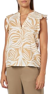 VERO MODA Vmdotty Natali SL Frill Top Wvn Ga Women's