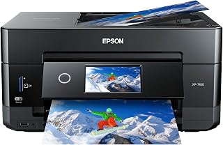 Epson Expression Premium XP-7100 Wireless Color All-in-One Inkjet Printer | 5-color print, scan, copy; up to 15.8 ppm, ADF, borderless photo printing; ideal for home and photo projects