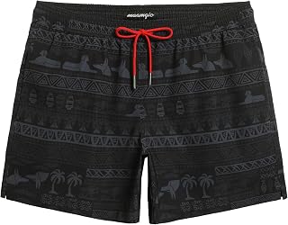 maamgic Men's Swim Shorts Beach Shorts Swim Trunks Quick Dry for Holidays