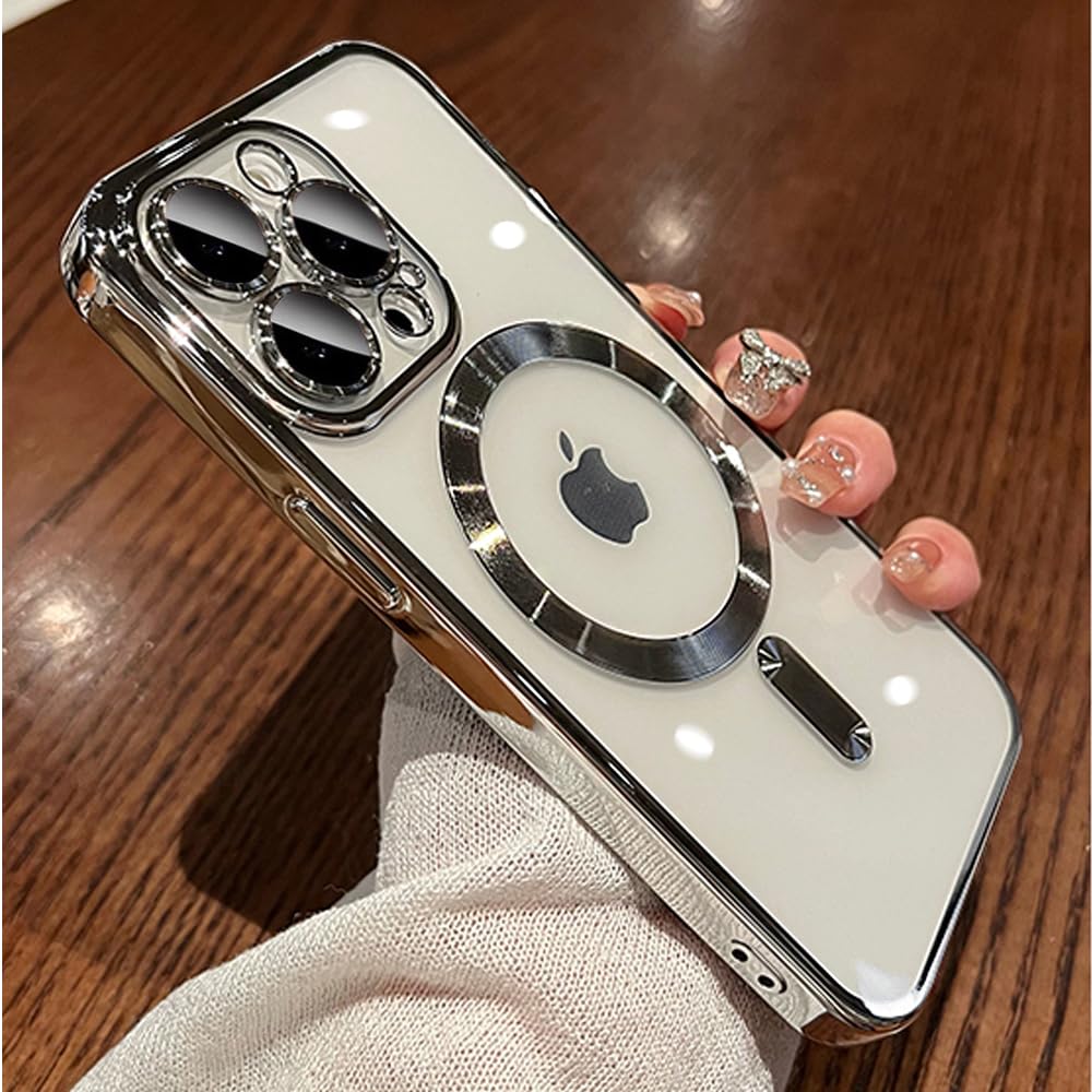 Magnetic Case for iPhone 16 Pro Max Case Clear Compatible with MagSafe Built-in 