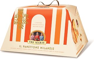 Tre Marie Traditional Italian Panettone – Milanese 750gr (Pack of 1)