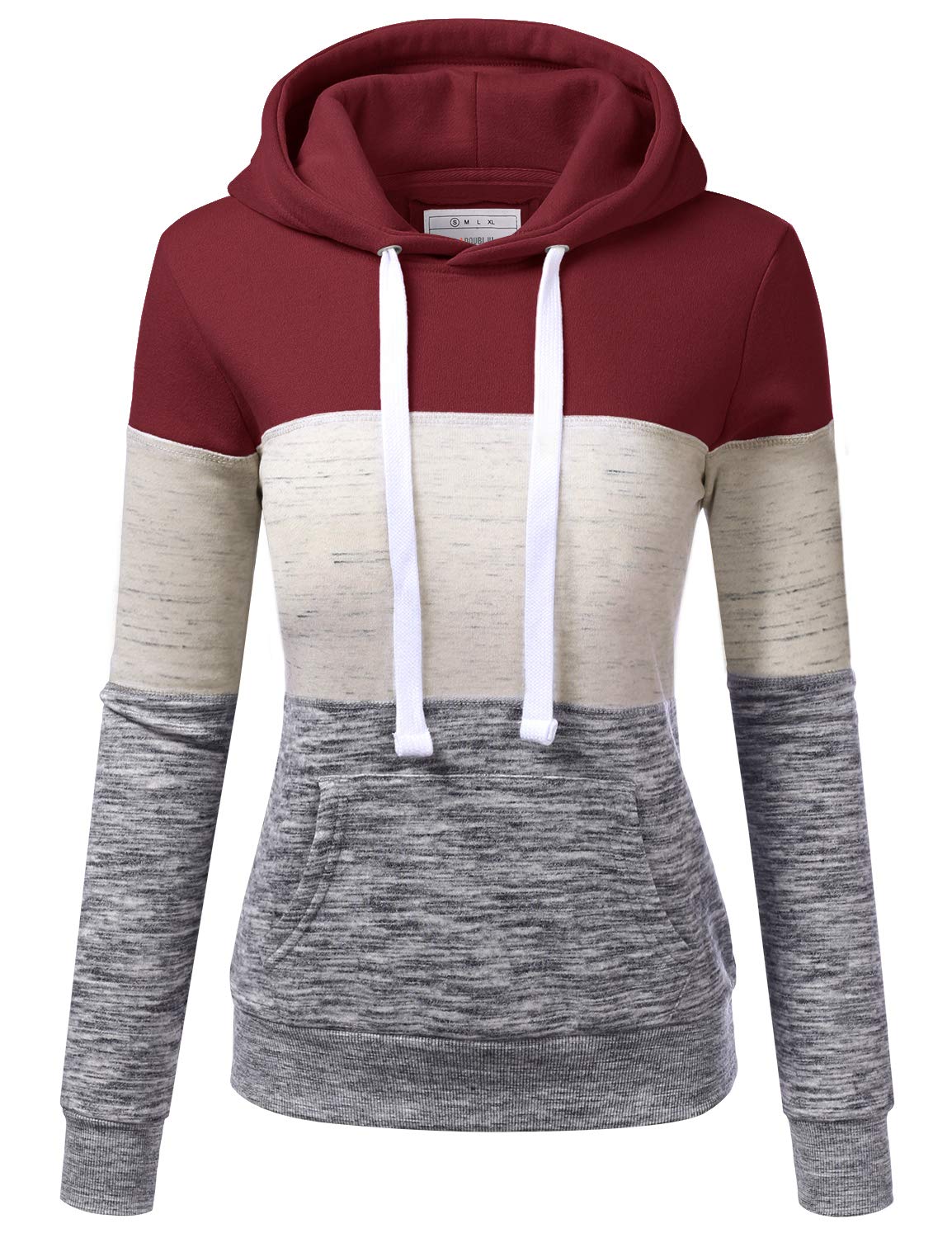 DOUBLJU Basic Lightweight Pullover Sweater Top Essential Comfy Casual Hoodie Swe