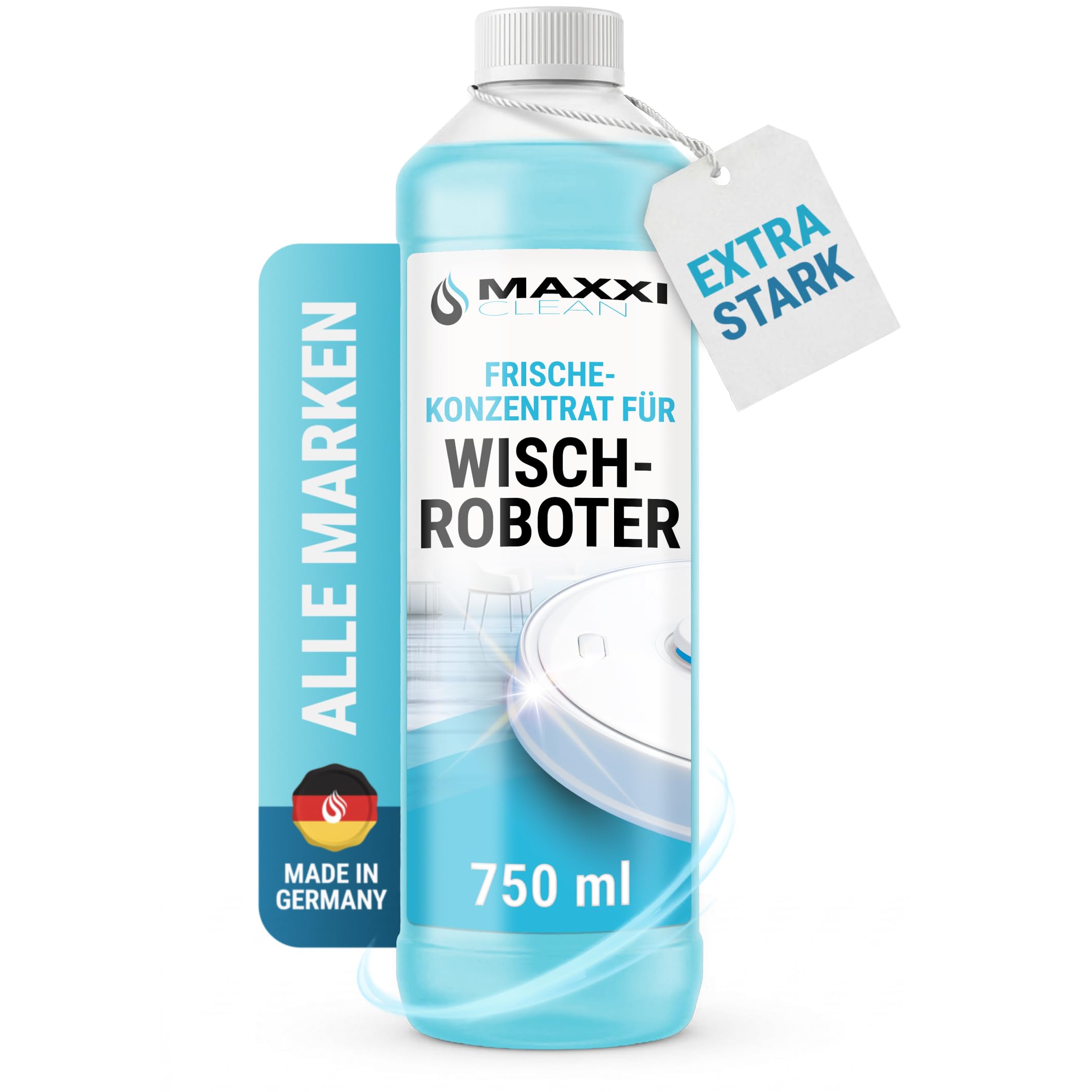 Maxxi Clean 1 x 750 ml Cleaning Agent for Robot Vacuum Cleaner with Wiping Funct