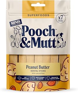Pooch & Mutt - Small Dental Sticks for Dogs, 1 Pack of 7 Sticks