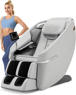 ROTAI Full Body Massage Chair Zero Gravity Recliner with 22 Programs (Gray)