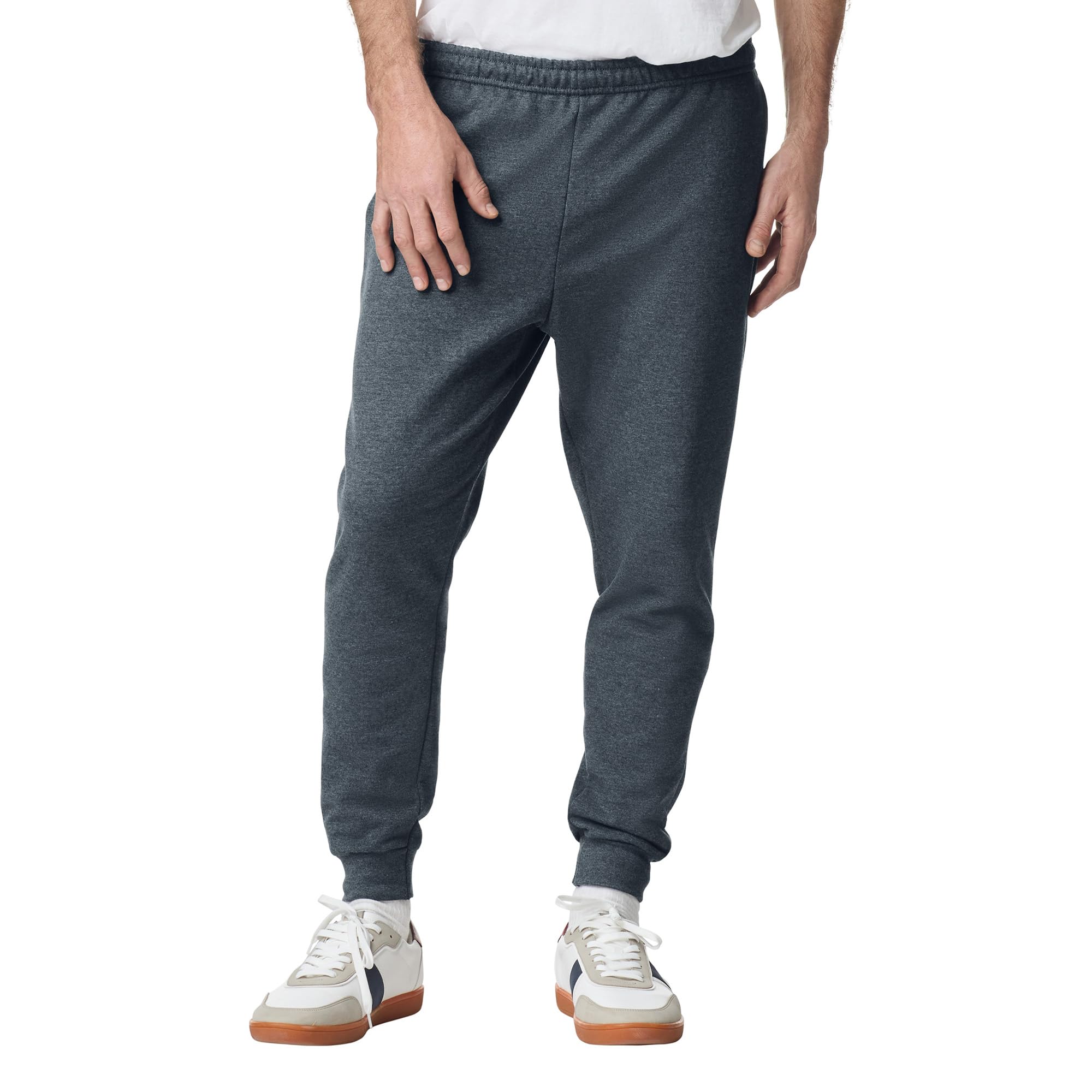 Gildan Mens Fleece Jogger Style G18250, Dark Heather, XX-Large