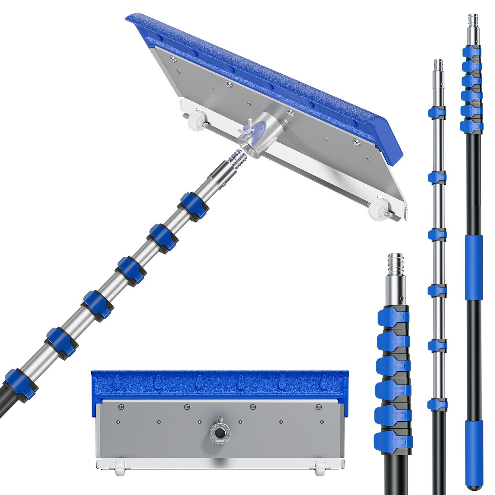 Roof Rakes for Snow, 30FT Telescoping Snow Rake, Lightweight Aluminum Snow Remov