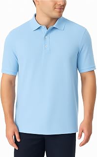 French Toast Sa9085 School Uniform Polo Shirt for Children and Youth (Pack of 1), Light Blue, L