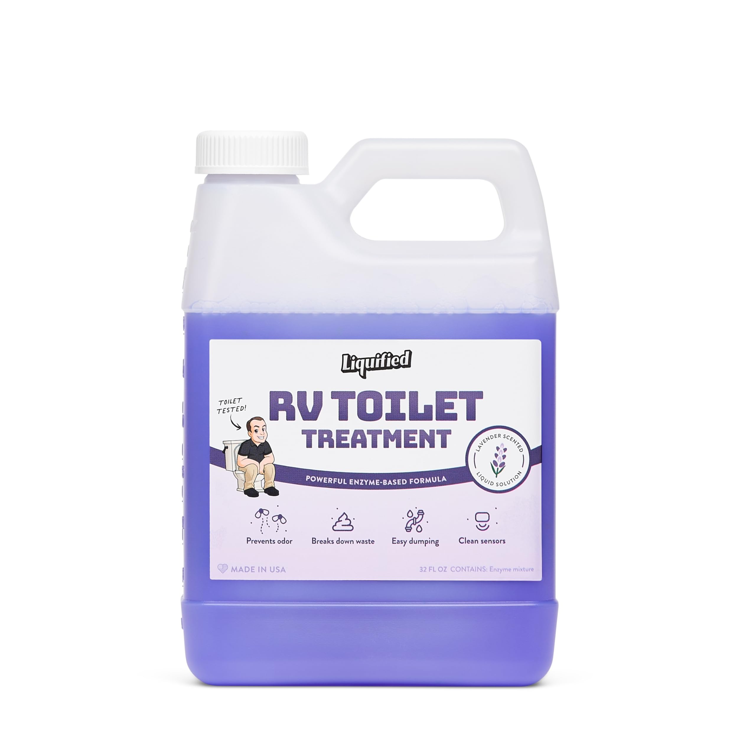 Liquified RV Toilet Treatment - 946ml Standard Pour Bottle - Holding Tank Waste 