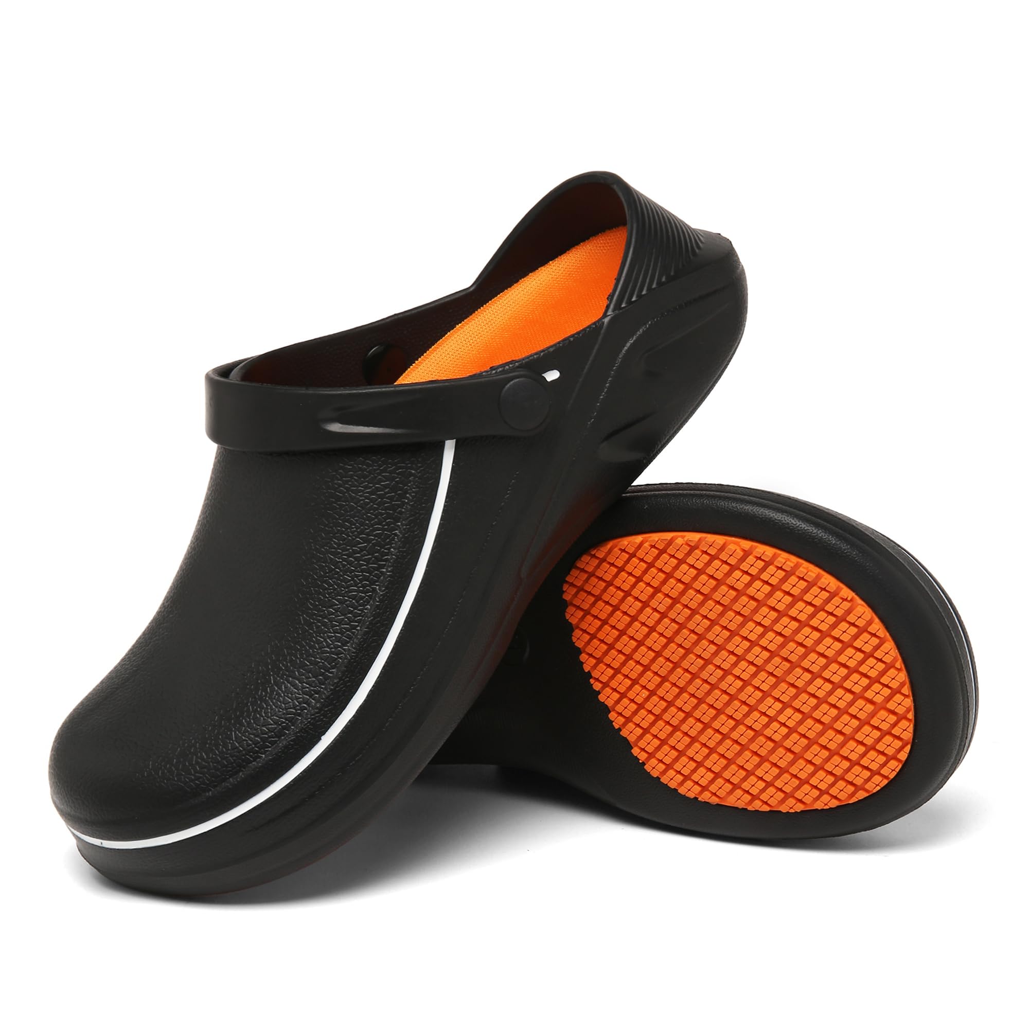 JSWEI Men Garden Clogs Lightweight Breathable Comfortable Women Slip-on Mules fo