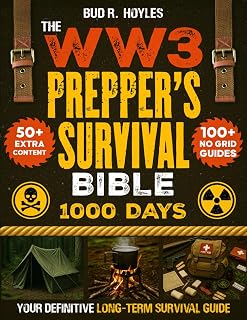 The WW3 Prepper’s Survival Bible: Your Definitive Long-Term Survival Guide | 1000 Days of No Grid Survival Projects, Bug-In Plans, Homesteading, Medicine, Off-Grid Living, Water Filtration & More