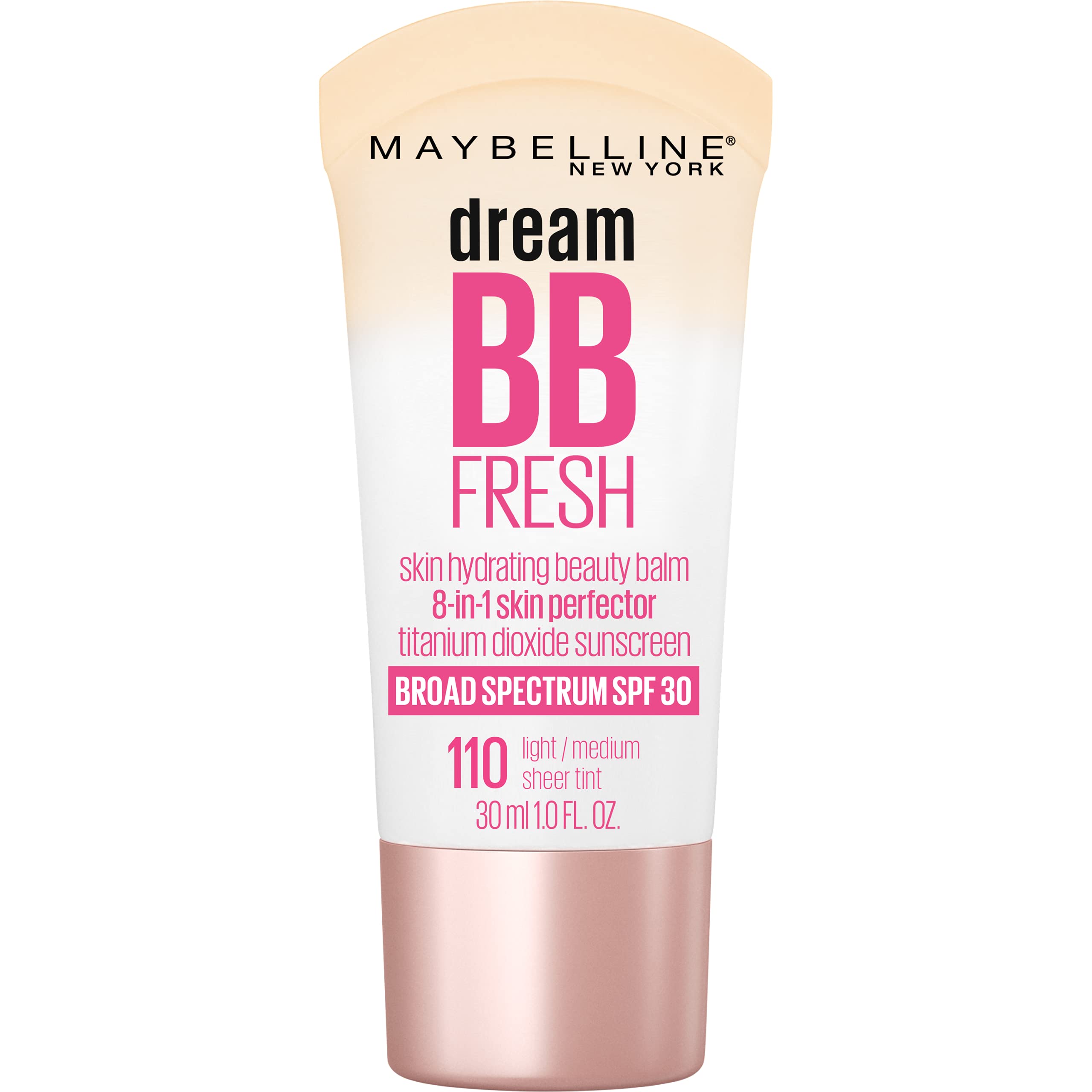 Maybelline Dream Fresh Skin Hydrating BB cream, 8-in-1 Skin Perfecting Beauty Ba