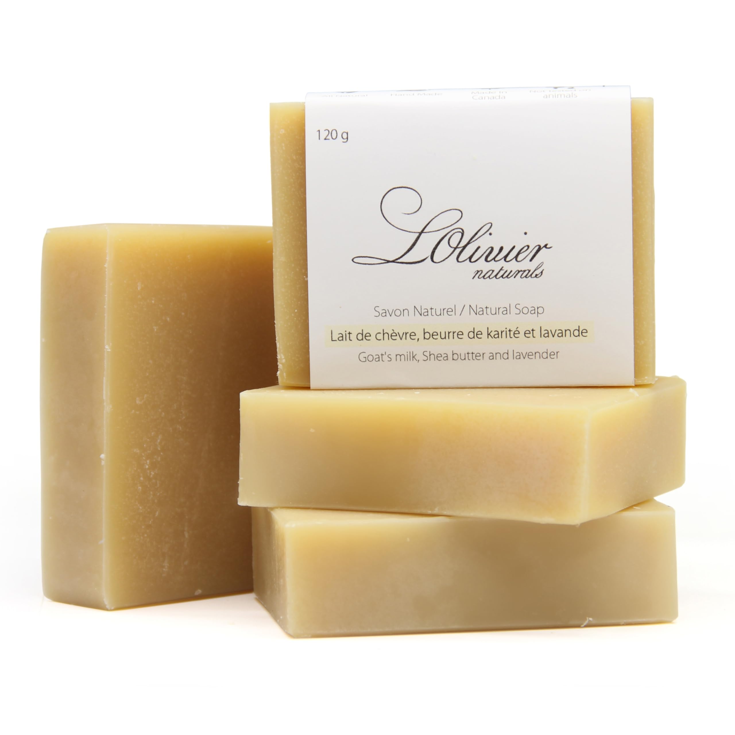 Unscented Goat's Milk Soap - With Shea Butter - All Natural Bar Soap - Handmade 