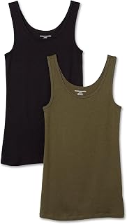 Amazon Essentials Women's Slim Tank Top, Pack of 2