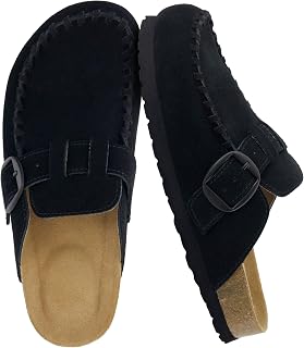 CUSHIONAIRE Canoe Women's Genuine Suede Clogs Moccasin Toe Design Slip On Casual Shoes for Women