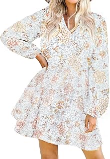 FANCYINN Women's Short Mini Casual Dress