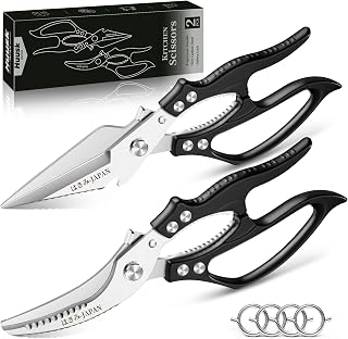 Huusk Kitchen Scissors Set Heavy Duty, All Purpose Japanese Poultry Shears
