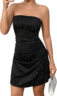 Women's Sexy Bodycon Mini Dress Open Back Spaghetti Strap Side Split Drawstring Sexy S80