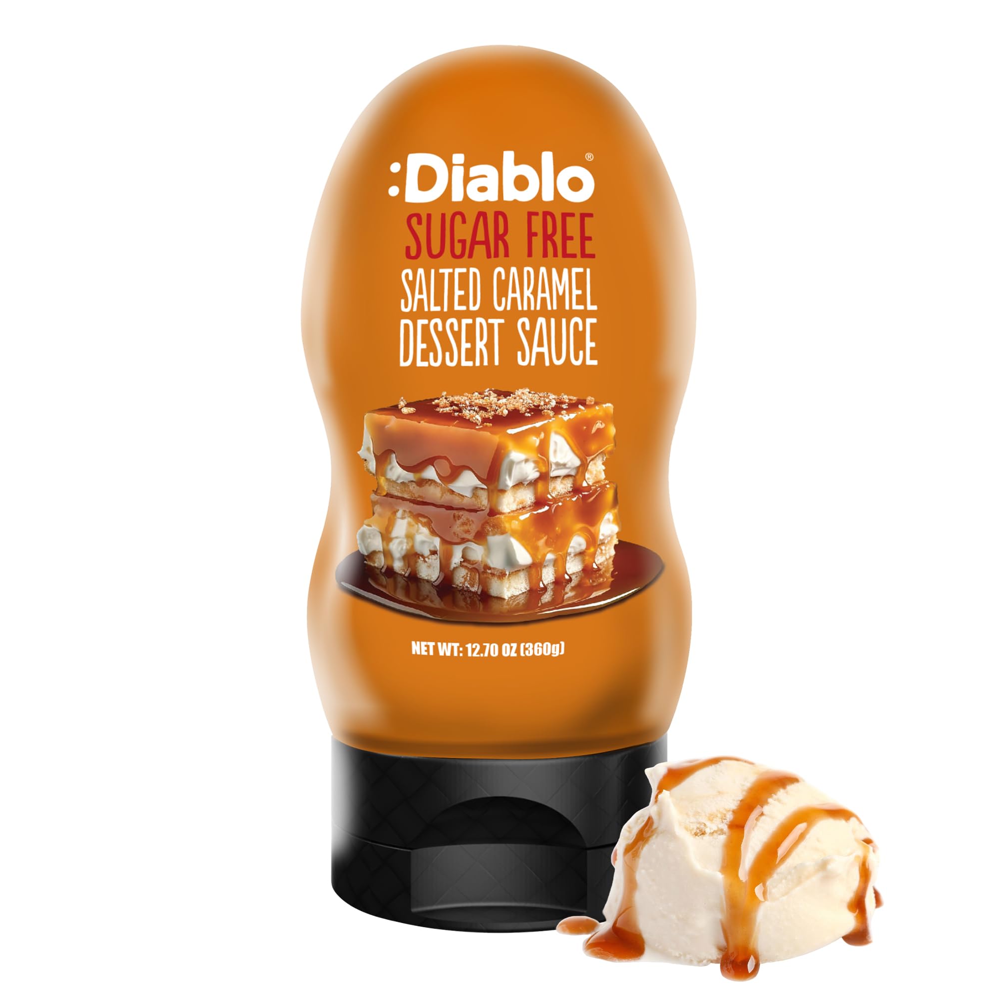 Diablo Sugar Free Dessert Sauce - Gluten-Free Syrup, Drizzle Sweetener, Keto Fri