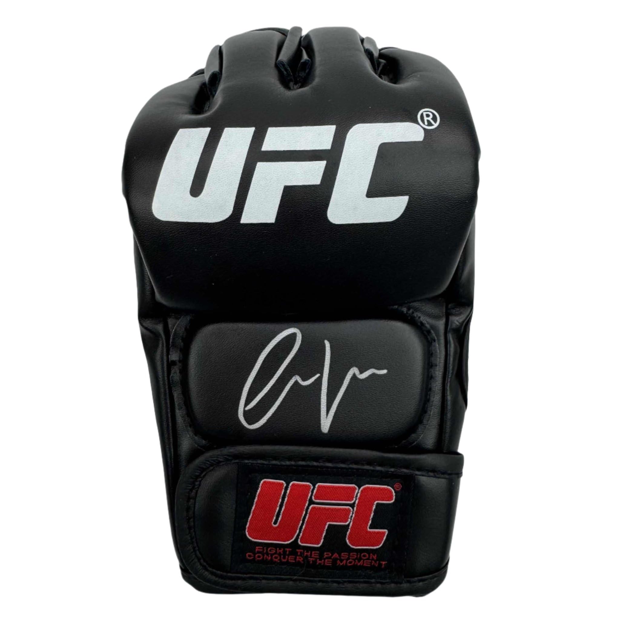 Autographed/Signed Conor McGregor UFC MMA Black Fighting Glove Beckett BAS COA A