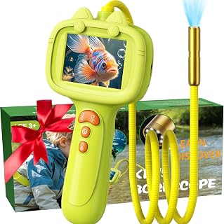 Kids Borescope Camera Toy with Lights for Boys and Girls Ages 3-12 | 2.4" HD Screen, 8 LED Lights, IP67 Waterproof, STEM Educational Gift for Kids, Outdoor Nature Exploration Activities & Games